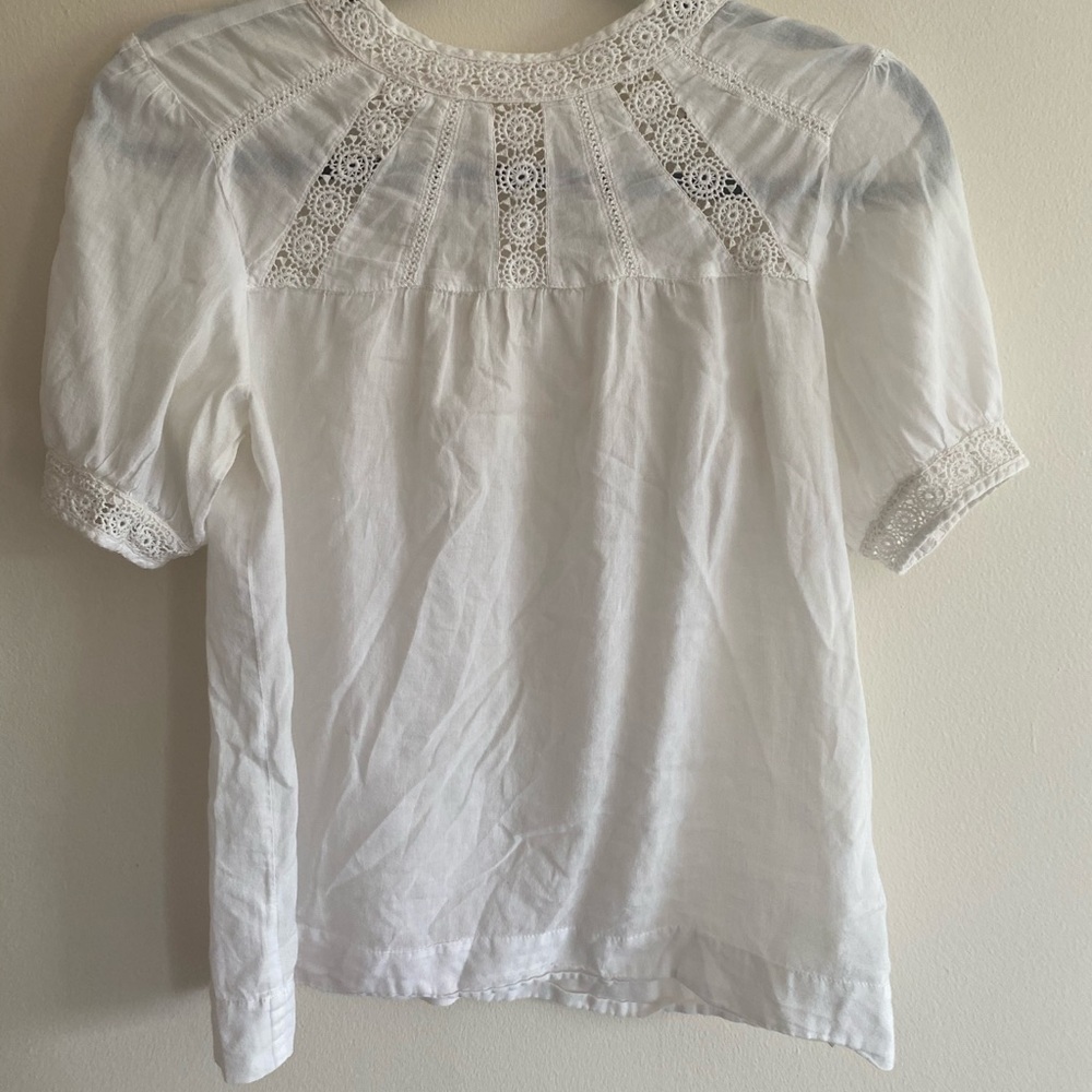 Boho white blouse